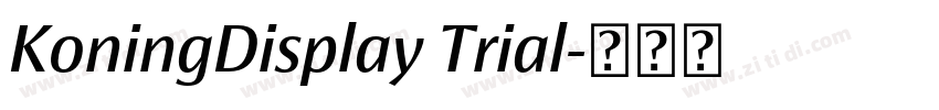 KoningDisplay Trial字体转换